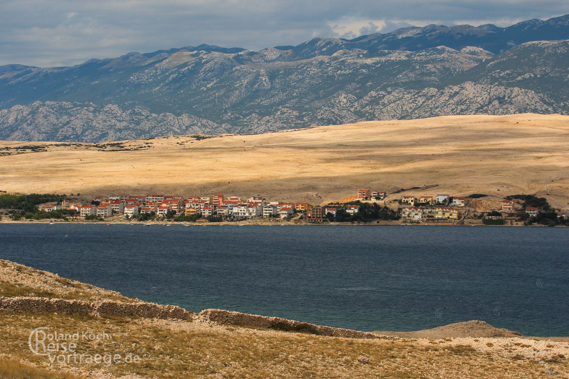 Kroatien - Insel Pag mit Velebitgebirge